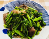 ♪簡単♪なばなと牛肉のオイスター炒め作り方8写真