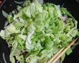 春キャベツの外葉でおいしい炒め物作り方9写真