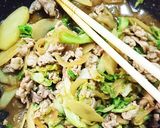 春キャベツの外葉でおいしい炒め物作り方10写真
