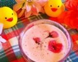 甘酒と林檎の桜の花スムージー作り方7写真
