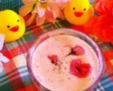 甘酒と林檎の桜の花スムージー作り方7写真