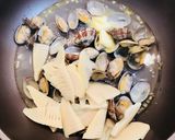 春キャベツとタケノコとアサリのパスタ作り方6写真