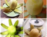 キウイを一度に繋げて剥く方法作り方9写真