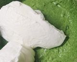 生のよもぎでつくるシフォンケーキ作り方14写真