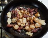 たけのこアスパラホタルイカの炒め物作り方4写真