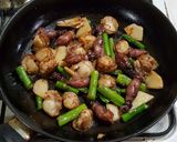 たけのこアスパラホタルイカの炒め物作り方5写真