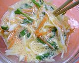 糖質オフ！野菜たっぷり☆ニラチヂミ風作り方2写真