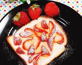 ♡いちご&チーズトースト♡作り方3写真