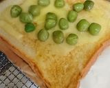 塩えんどう豆のチーズトースト作り方2写真