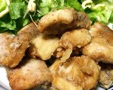 「メカジキアラで、ニンニク醤油焼き♪」作り方4写真