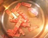 ワンポット♥ベーコンと豆乳のカルボナーラ作り方2写真