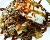 モッチリ焼きそば♪半熟卵焼きをのせて♡作り方14写真