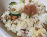 納豆とポテサラの南高梅ご飯作り方4写真
