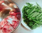 合わせ調味料で簡単！豚肉とニラの中華炒め作り方2写真