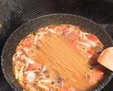 しめじとベーコンのトマトパスタ作り方4写真