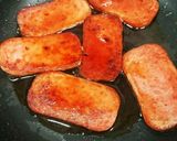【本場ハワイ再現】タレ味★スパムむすび★作り方4写真