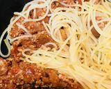 簡略☆鶏ひき肉のボロネーゼソース・パスタ作り方4写真