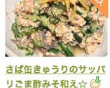 さば缶きゅうりのサッパリごま酢みそ和え☆作り方6写真