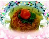 焼きおにぎりのだし茶漬け梅干し大葉風味♡作り方3写真
