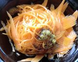 人参とかまぼこのワサビ醤油入りオイル漬け作り方3写真