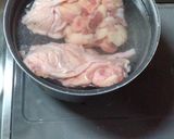 鳥皮と大根の煮物作り方1写真