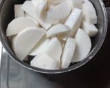 鳥皮と大根の煮物作り方4写真