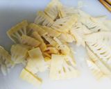 春キャベツ筍アサリの柚子胡椒スパゲッティ作り方1写真