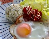 バジルライス！半熟目玉焼き添え作り方6写真