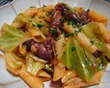 野菜ジュースで♬ホタルイカのペンネ作り方8写真