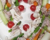 ごちそう！豚コマ＆ごまダレ串焼きサラダ作り方5写真
