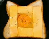 チーズと卵でとろ～りトースト作り方2写真