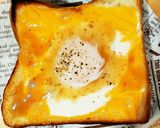 チーズと卵でとろ～りトースト作り方4写真
