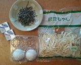 もやしクリチー塩昆布の卵包み作り方1写真