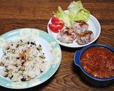 茄子と長ねぎのちょい辛チャーハン作り方5写真