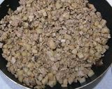 シャキシャキ蓮根&椎茸のそぼろ丼作り方2写真