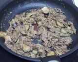 なすと牛肉のみそ炒め作り方5写真