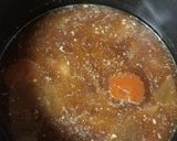 モツ煮込み残り✿焼きネギ入れ アレンジ❓作り方1写真