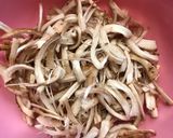 ご飯乗せ!椎茸の軸のきんぴら作り方1写真