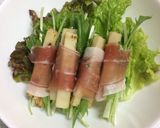 たけのこ 生ハム巻きサラダ 人参おろしで作り方2写真