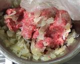 タケノコ入りハンバーグ作り方1写真