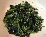 簡単！菜の花としらすの韓国海苔和え作り方3写真