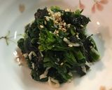 簡単！菜の花としらすの韓国海苔和え作り方4写真