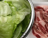 豚肉とレタスのオイスターソース炒め☆作り方1写真