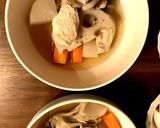 鶏肉、野菜、木の子を蒸したもののおひたし作り方3写真