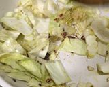 おかひじきとキャベツのパスタ作り方3写真