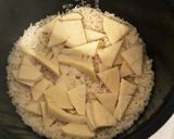 筍とわらびの炊飯器おこわ♪餅で簡単作り方4写真
