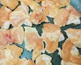 絶品☆鶏むね肉とたまごのかに玉甘酢あん作り方3写真