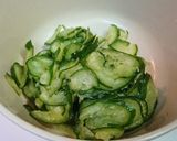 箸休めにどーぞ❤️ キウリの胡麻味噌和え作り方1写真