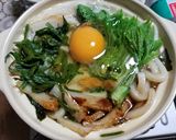 コシアブラなど山菜入りなべ焼きうどん作り方7写真