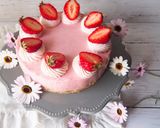 簡単！かわいい！いちごのレアチーズケーキ作り方11写真